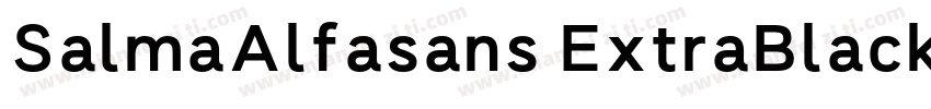 SalmaAlfasans ExtraBlack字体转换